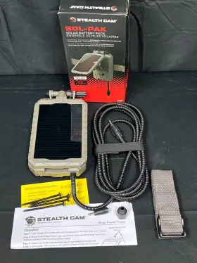 Stc-soclp3x Stealth Cam Gray 3000mah Battery Solar Pack