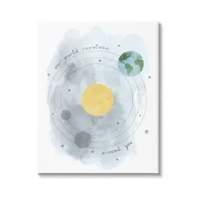 Stupell Industries 196216601275 World Revolves Around You Solar System Planetary Illustration Design By Daphn