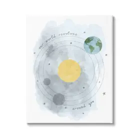 Stupell Industries 196216601282 World Revolves Around You Solar System Planetary Illustration Design By Daphn