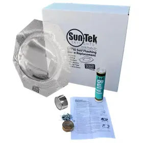 Sun-tek 022885704354 10 Inch Universal Tube Skylight Replacement Dome Kit