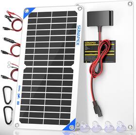 Sunapex 445017891891 12v 10watt Solar Trickle Charger Maintainer - Waterproof Powered B