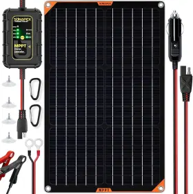 Sunapex 770642475589 30w Flexible Solar Panel With Mppt Charge Controller Battery Char