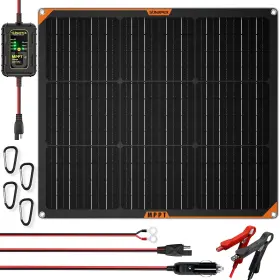 Rx50w Sunapex 50w Flexible Solar Panel With Mppt Charge Controller Battery Charger M
