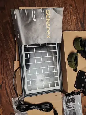 Sa-dl-6w Sunapex Solar Panel For Trail Camera Battery Charger