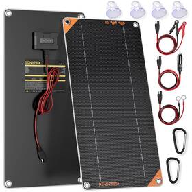 Sunapex Sa-rx10w-bk 10w Solar Trickle Charger Maintainer 12v Powered Battery For Car