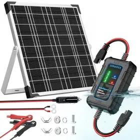 Yl20w Sunapex Sa Jpb 12v Solar Battery Charger 20w Waterproof Panel Kit - Aluminum