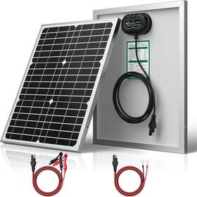 Suner Power 313040335354 12v 20w Solar Panel Battery Charger Ultra Built-in Ultrasmart Mppt