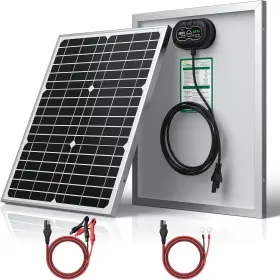 Suner Power 313040335354 12v 20w Solar Panel Battery Charger Ultra Built-in Ultrasmart Mppt