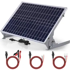 B07xy1cv5f Suner Power 30w 12v Solar Battery Charger Maintainer Mppt Adjustable Mount