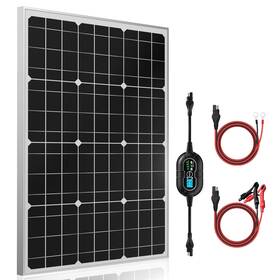 Suner Power Sp-50w-m 50w 12v Solar Panel Kit With 10a Mppt Charge Controller For Boat Rv