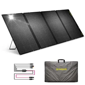 Sunjack 643950788361 400 Watt Solar Panel Charger 48v Portable Folding For Power St