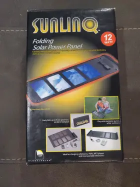 12v-flexible Sunlinq Solar 22110 Folding Battery Charger 12 Watt And Portable