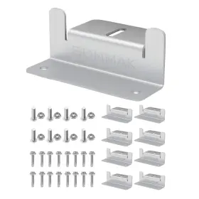 Sunmak 198715084658 8 Units Per Set Solar Panel Mounting Z Brackets Lightweight Aluminum Corrosio