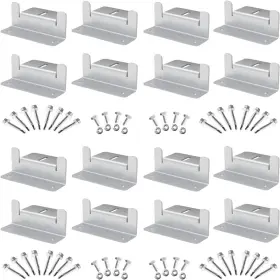 Sunmak 313038869823 16 Units Per Set Solar Panel Mounting Z Brackets