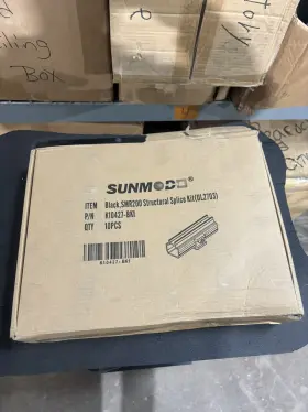K10427-bk1 Sunmodo Structural Bonding Rail Splice Kit Smr200 10 Pack