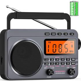 Sunoony Bx-a22g Portable Radio With Best Reception 4000mah Rechargeable Digital Am Fm