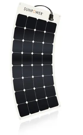 Spr-e-flex-100 Sunpower 100 Watt Flexible Solar Panel With Sae Connectors Not Mc4