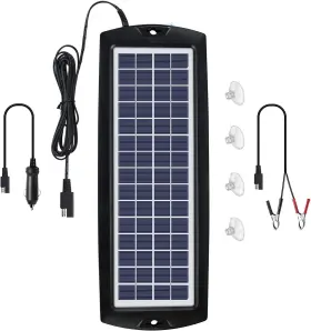 Sunway Solar 445035849805 Car Battery Trickle Charger And Maintainer 12v Panel Power Kit