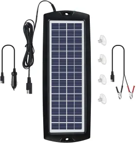 Sunway Solar 705353472220 Car Battery Trickle Charger And Maintainer 12v Panel Power Kit
