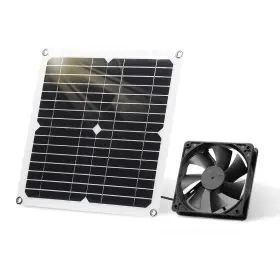 Sunyima 782846135527 Solar Panel Fan Kit 12w Weatherproof With Dc For Small Chicken C