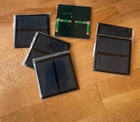 Sunyima A3d277 6pcs 5.5v 80ma Mini Solar Panels 2.36 Inch X2.36 For Diy Electric Toy Materials