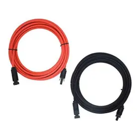 43235-40931 Super Cloud 1 Pair Black Red 10awg 6mm Solar Panel Extension Cable Wire 10awg-20ft