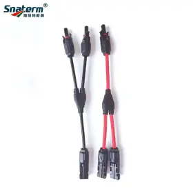 Supreme-goodsoutlet 2y/2t Pv Y T Branch Adapter Solars Panel Cables Connector With 4mm2 1000v 30a Solar Ca