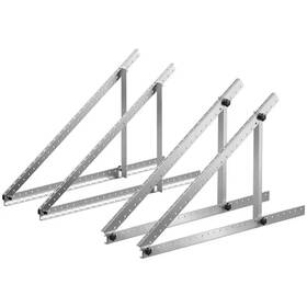 Svopes 726084946811 2-sets Solar Panel Mounting Brackets 45 Inch Adjustable 0-90 Tilt Aluminum Brac