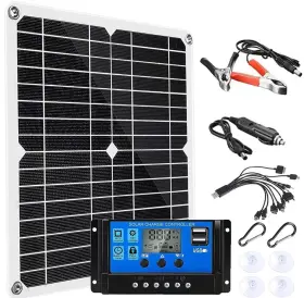 200w Svzadipe 624523452194 Solar Panel Kit 12v Dual 5v Usb Outputs Controller Combo Wit