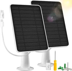 Xmai02075p01 Sw Future 2 Pack Solar Panel Charger For Arlo Essential 2k Xl Camera And Spotlight 10ft