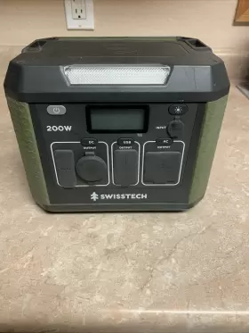 33649 Swiss Tech Swisstech Kompakt 200w Portable Power Station Nib