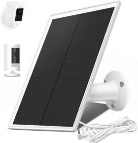 Swlatutokf 313049985987 Solar Panel For Ring Camera 6w Charger Compatible With Stick Up Cam