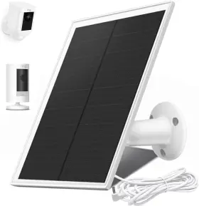 Swlatutokf 744759357557 Solar Panel For Ring Camera 6w Charger Compatible With Stick Up Cam