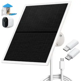 Sdf241s Swlatutokf Solar Panel Charger For Outdoor Security Cameras -10w Dc 5v Compat... Fast Ship