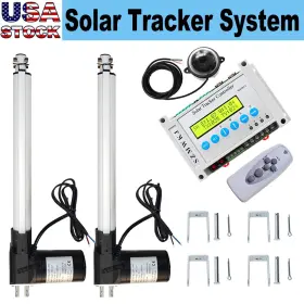 Dst6000n-300 Szmwkj 6000n Dual Axis Solar Tracker Kit 12v Dc 2pcs 12 Inch Linear Actuator With Controller