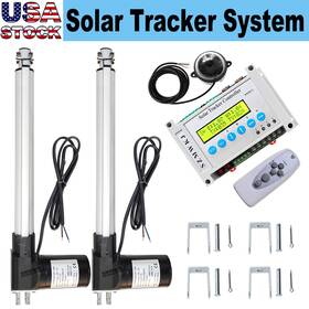Szmwkj Dst6000n-400 Dual Axis Solar Panel Track Tracker -dc12v 16 Inch 6000n Linear Actuators Controller