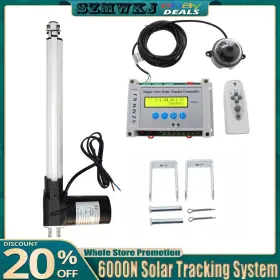 Nst6000n-300 Szmwkj 6000n Dc 12v 12 Inch Linear Actuator Controller Diy Single Axis Solar Tracker System