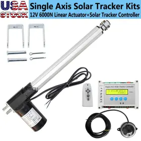 Nst6000n-400 Szmwkj Lcd Solar Tracking Tracker Single Axis-6000n 16 Inch 12v Linear Actuator &controller