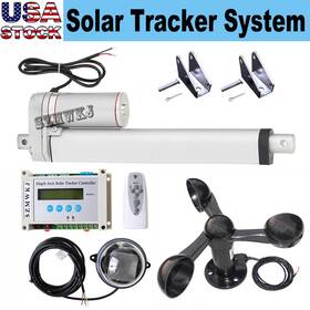 Szmwkj Nstbw-200 Single Axis Solar Panel Tracking Controller With 8 Inch Linear Actuator Wind Sensor
