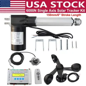 Nstbw6000n-150 Szmwkj Single Axis Solar Tracking Tracker-6000n Dc 6 Inch Linear Actuator Anemometer System