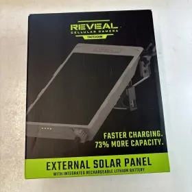 0005 Tactacam 810126750617 Reveal External Solar Panel 2.0. Nib .w