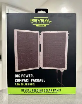 Rv-sp-v02 Tactacam Reveal 7.2w Folding Solar Panel With Rechargeable Lithium Battery