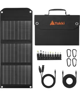 Takki-30w Takki 30w Solar Panel Foldable Battery Charger Kit With Usb Dc