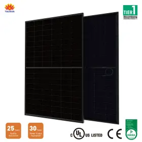 Tm7g54m-445w Talesun 450w Bifacial Dual Glass Solar Panel Tm7g54m Full Black N-type 108-cells