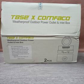 Tbse X Comfaco Comrvr04706500202 Weatherproof Outdoor Power Outlet And Inlet Box
