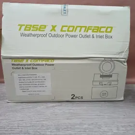 Comrvr04706500202 Tbse X Comfaco Weatherproof Outdoor Power Outlet And Inlet Box