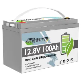 T12v100ah Tcbworth 12v 100ah Lifepo4 Lithium Battery 100a Bms For Marine Trolling -good Condition