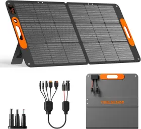100wm Tcxwpower 110w Portable Solar Panel For Jackery/ef/bluetti/anker/goal Zero Power Station