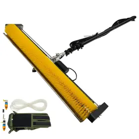057192 Techtongda Electric Solar Photovoltaic Panel Cleaning Machine Cleaner 16.4ft
