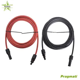 Pr2995460 Tectech 10awg 15feet Black Red Solar Panel Extension Cable Wire Connector New